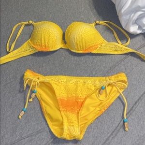 Yellow bathing suit